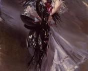 乔瓦尼 波尔蒂尼 : Portrait of Anita de la Ferie, The Spanish Dancer